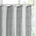 Raina - Printed Metallic Shower Curtain - Gray / Silver - Simple Home Plus