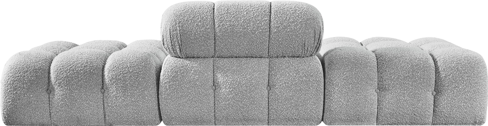 Ames - 3 Piece Boucle Upholstered Modular Sofa With 2 Backless Seats - Simple Home Plus