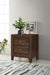 Welsley - 2-Drawer Nightstand Bedside Table - Walnut - Simple Home Plus