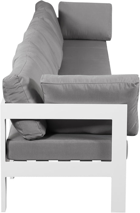 Nizuc - Outdoor Patio 6 Seat Modular Sofa With White Frame - Simple Home Plus