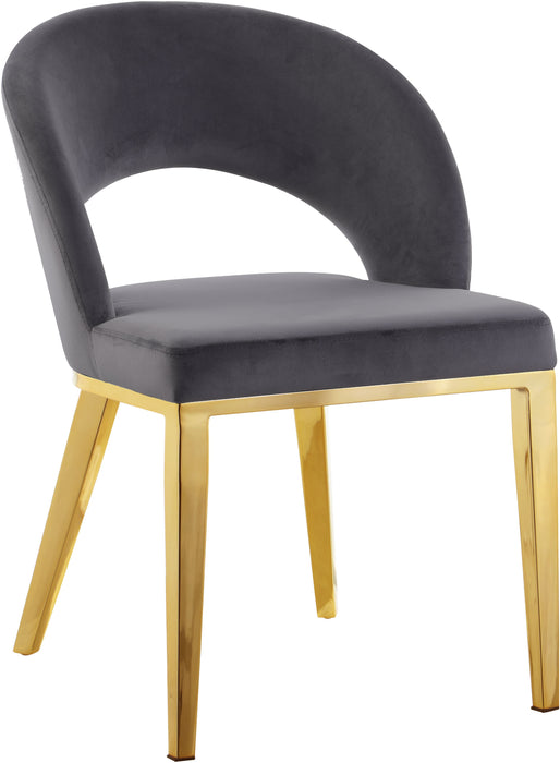 Roberto - Dining Chair with Gold Legs - Simple Home Plus