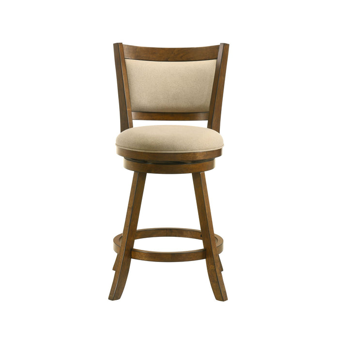 Aiden - Modern Farmhouse Swivel Wood Counter Height Kitchen Bar Stool - Simple Home Plus