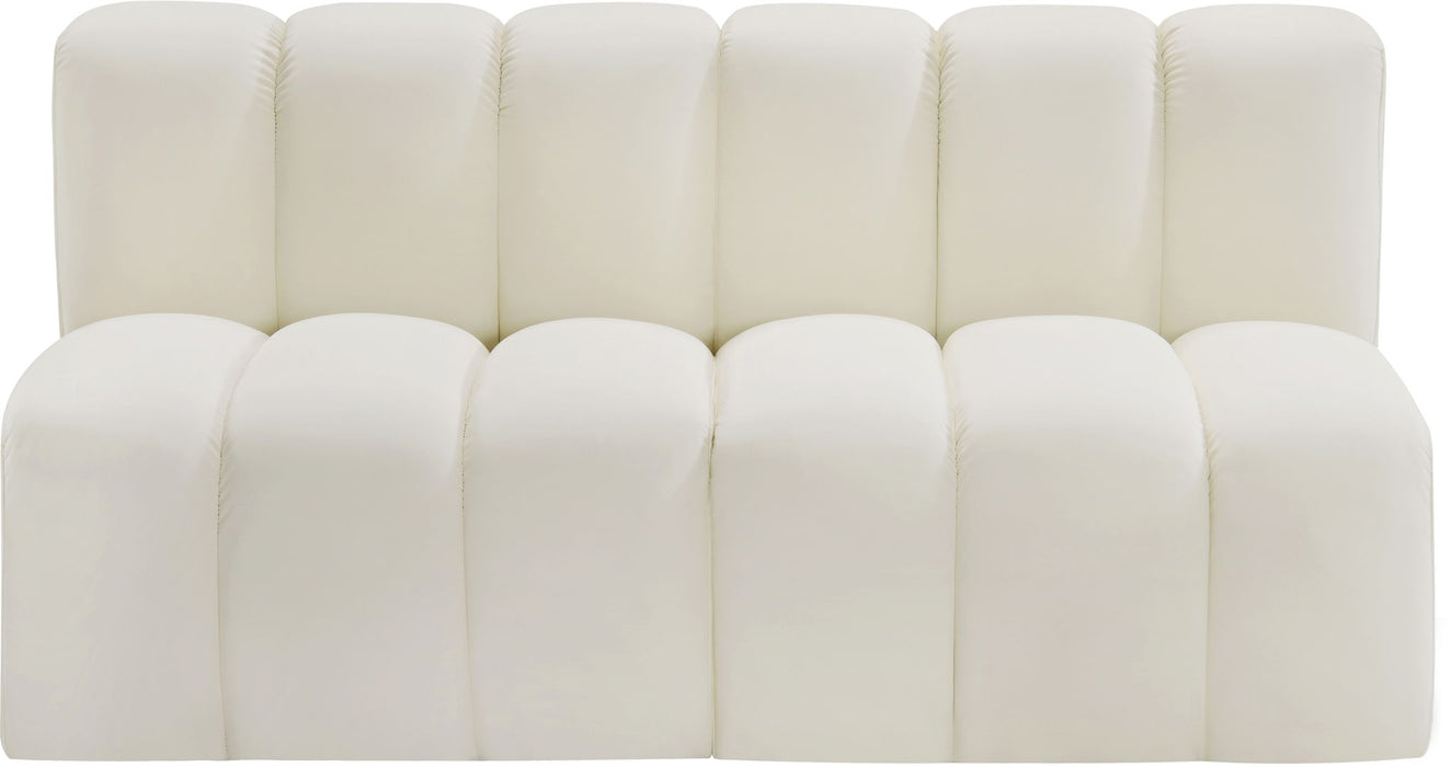 Arc - Faux Leather 2 Seats Modular Sofa - Simple Home Plus