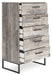 Neilsville - Whitewash - Five Drawer Chest - Simple Home Plus