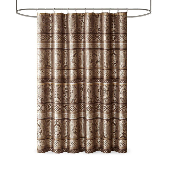 Bellagio - Shower Curtain - Brown - Simple Home Plus