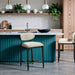 Riccio - Fabric Stool - Black Frame - Simple Home Plus