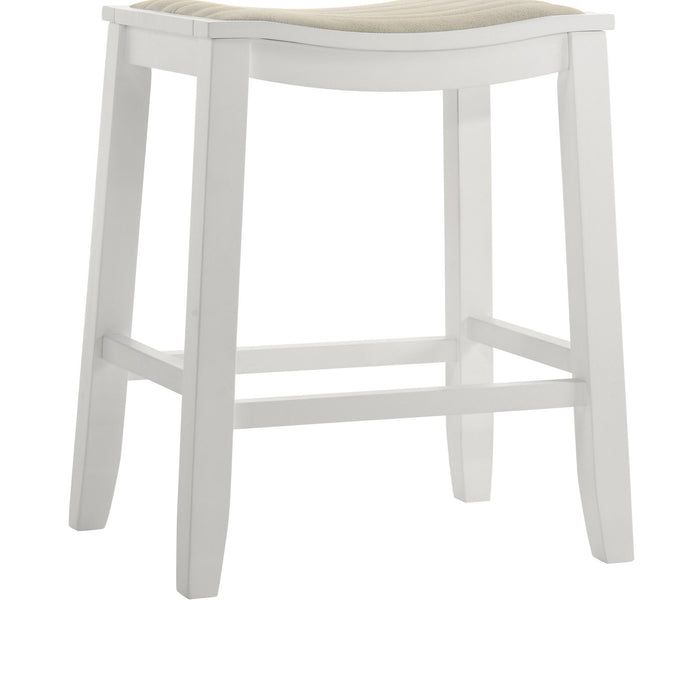 Iyani - Coastal Modern Wood Counter Height Kitchen Bar Stool - Simple Home Plus
