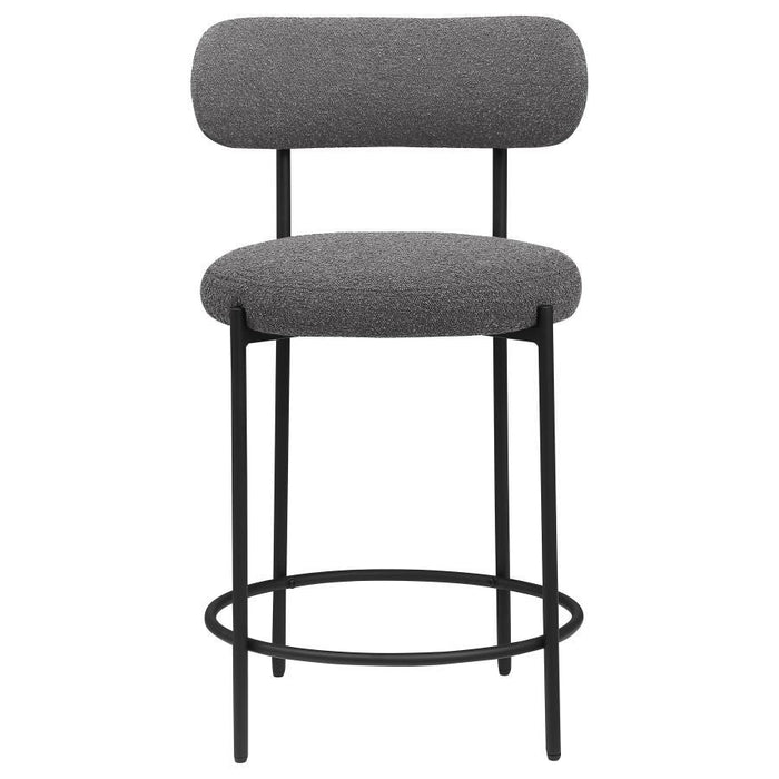 Viola - Boucle Upholstered Bar Stool (Set of 2) - Simple Home Plus