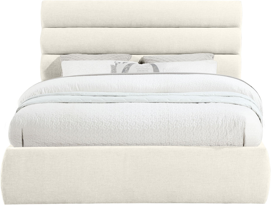 Adam - Chenille Fabric Bed With 52" Headboard - Simple Home Plus