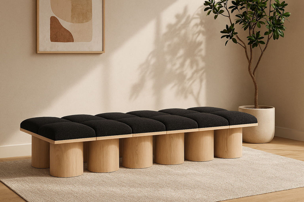 Pavilion - 12 Piece Modular Bench With Natural Base - Simple Home Plus