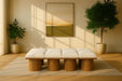 Pavilion - 8 Piece Modular Bench With Brown Base - Simple Home Plus