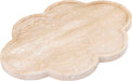 Rimini - Travertine Clover Shaped Tray - Natural - Simple Home Plus