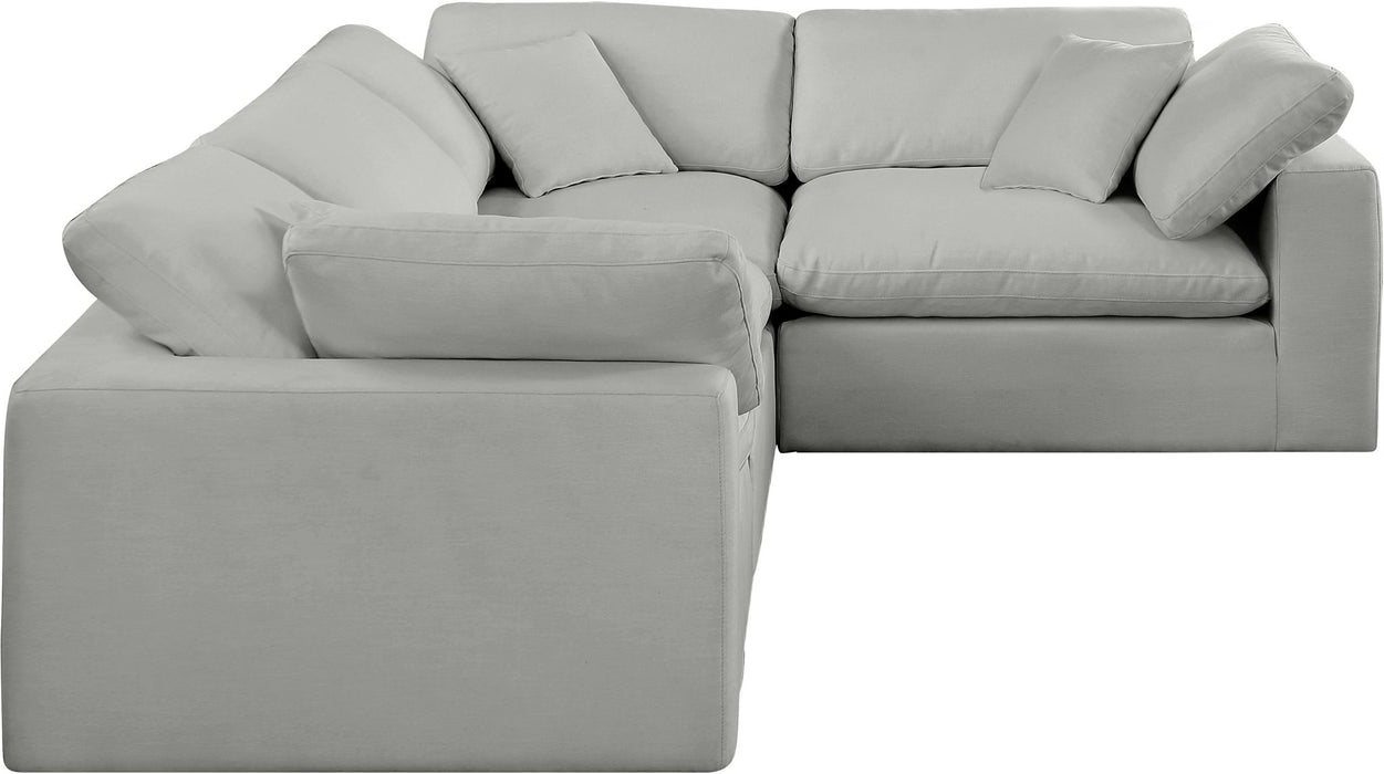 Comfy - 4 Piece Linen Fabric Modular Sectional - Simple Home Plus