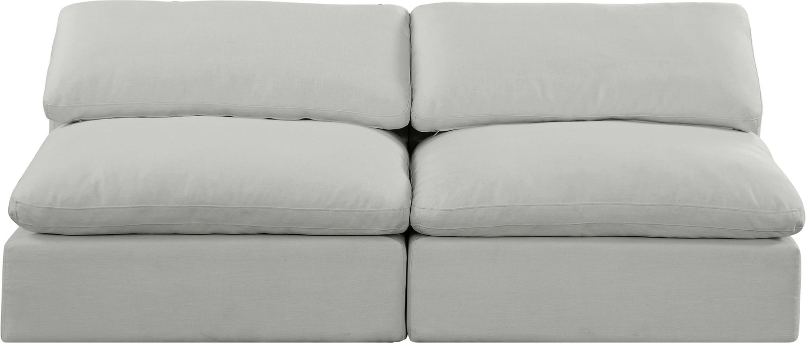 Comfy - Linen Modular Armless Sofa 2 Seats - Simple Home Plus