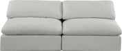 Comfy - Linen Modular Armless Sofa 2 Seats - Simple Home Plus