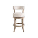 Mystic - Solid Wood Upholstered 26" Counter Height Swivel Barstool - Simple Home Plus