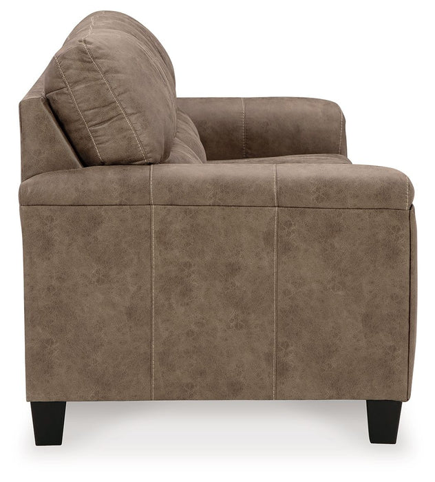 Navi - 3 Pc. - Sofa, Loveseat, Rocker Recliner - Fossil - Simple Home Plus