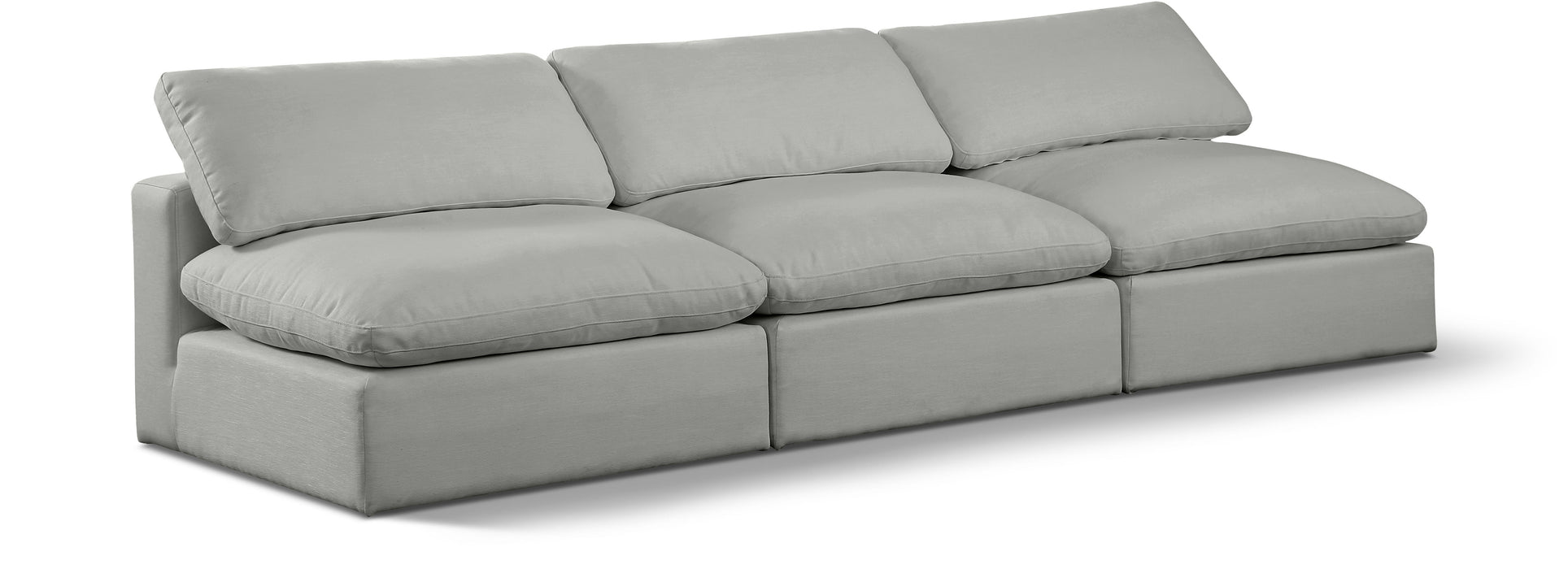 Comfy - Linen Modular Armless Sofa 3 Seats - Simple Home Plus