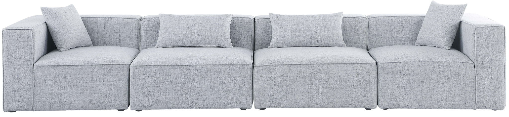 Cube - Linen Modular 4 Seat Sofa - Simple Home Plus