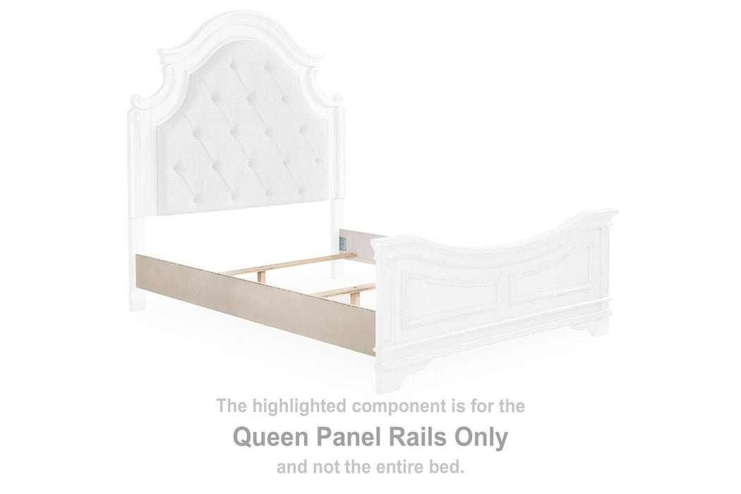 Realyn - Queen Panel Rails - Chipped White - Simple Home Plus