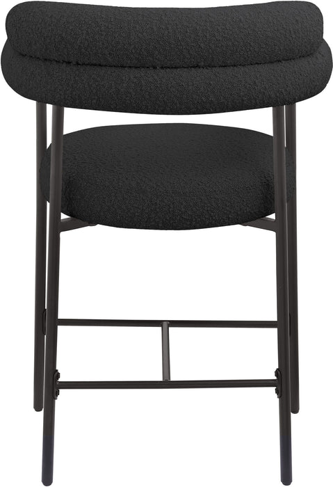 Blake - Counter Stool With Black Base (Set of 2) - Simple Home Plus
