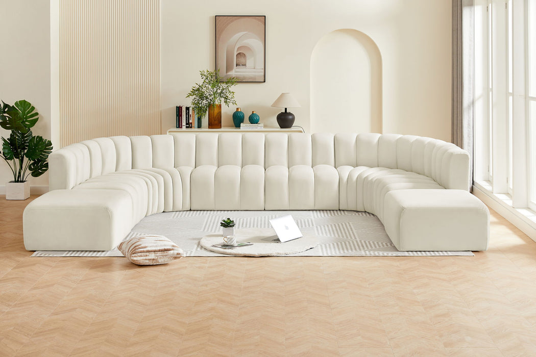 Arc - Velvet Modular Sectional - Simple Home Plus