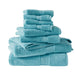 800GSM - 8 Piece Antimicrobial Towel Set - Aqua - Simple Home Plus
