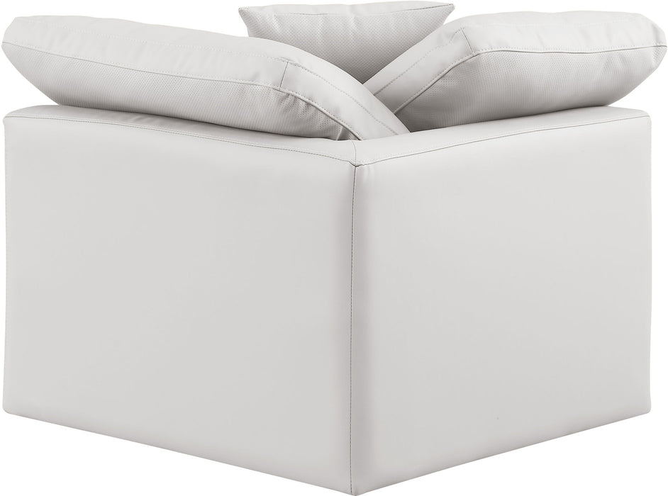Indulge - Faux Leather Corner Chair - Simple Home Plus
