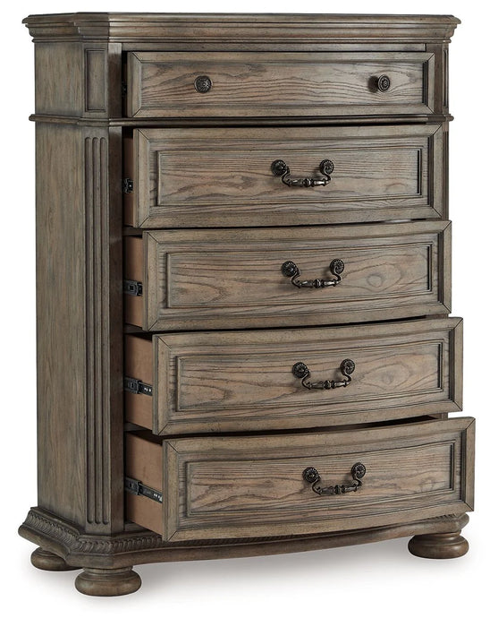 Ardenfield - Five Drawer Chest - Light Brown AS-IS
