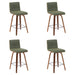 Vienna - Modern Counter Height Swivel Bar Stool - Walnut Finished Wood Frame - Simple Home Plus