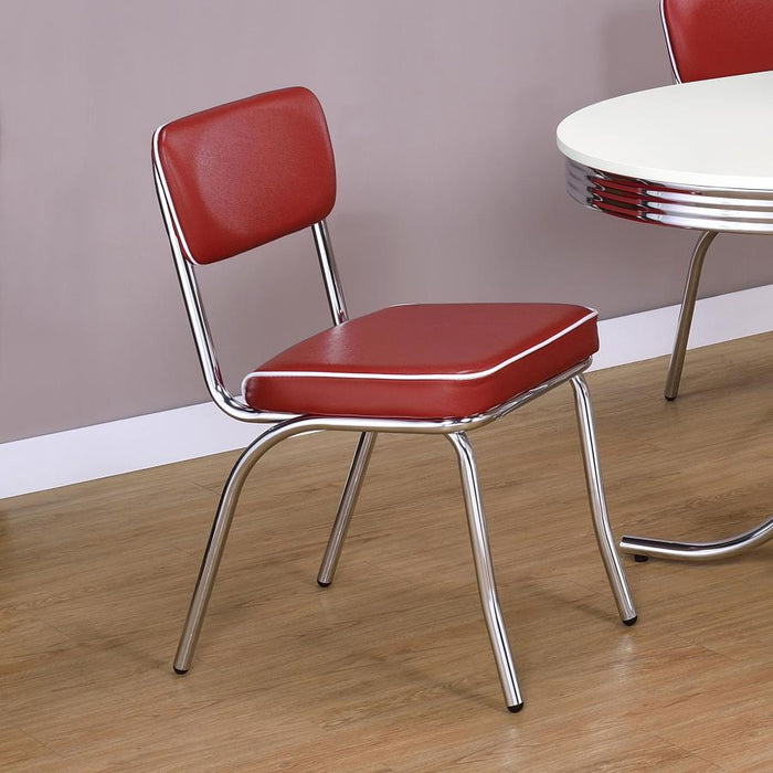Retro - Upholstered Dining Side Chair (Set of 2) - Simple Home Plus