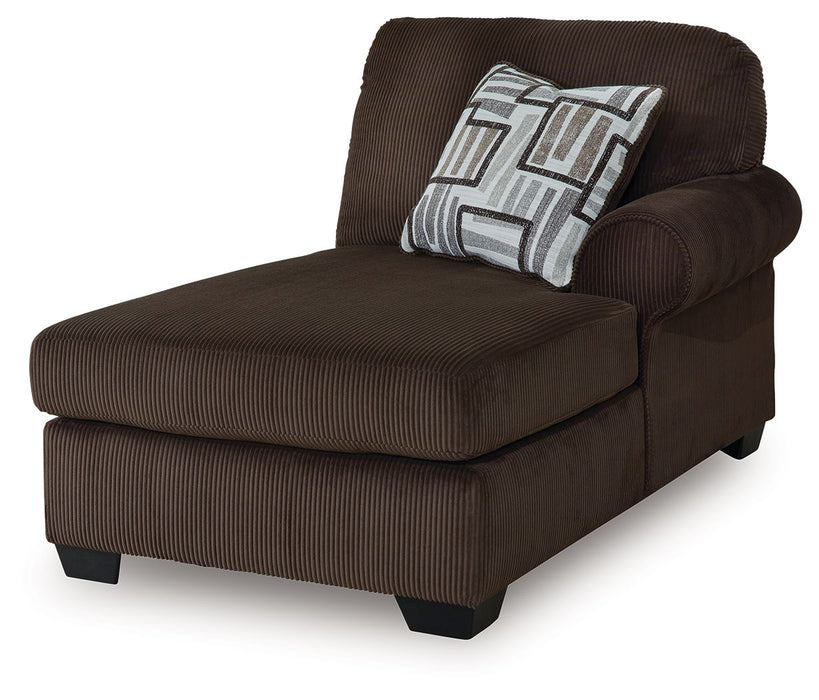 Kimlee - RAF Corner Chaise - Chocolate - Simple Home Plus
