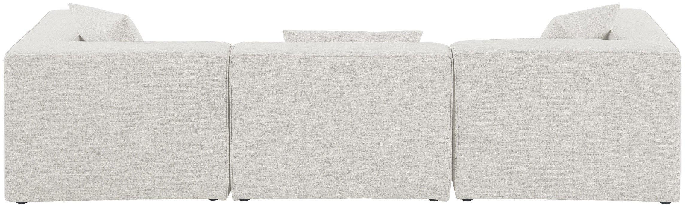 Cube - Linen Modular 3 Seat Sofa - Simple Home Plus