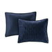 Harper - Reversible 3 Piece Coverlet Set - Navy - Simple Home Plus