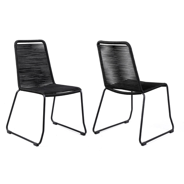 Shasta - Outdoor Stackable Dining Chair (Set of 2) - Simple Home Plus