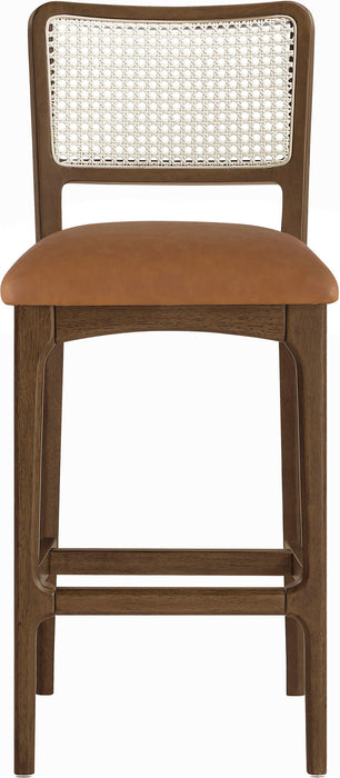 Atrium - Upholstered Bar Stool (Set of 2) - Brushed Brown Frame - Simple Home Plus