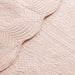 Tuscany - 3 Piece Reversible Scalloped Edge Coverlet Set - Blush - Simple Home Plus