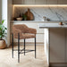 Dame - Fabric Upholstered Counter Stool (Set of 2) - Simple Home Plus