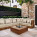 Mirella - Teak Wood Outdoor Patio Coffee Table - Natural - Simple Home Plus