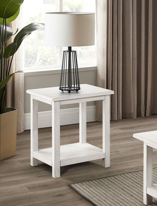 Payne - Wood End Table with Shelf - Simple Home Plus