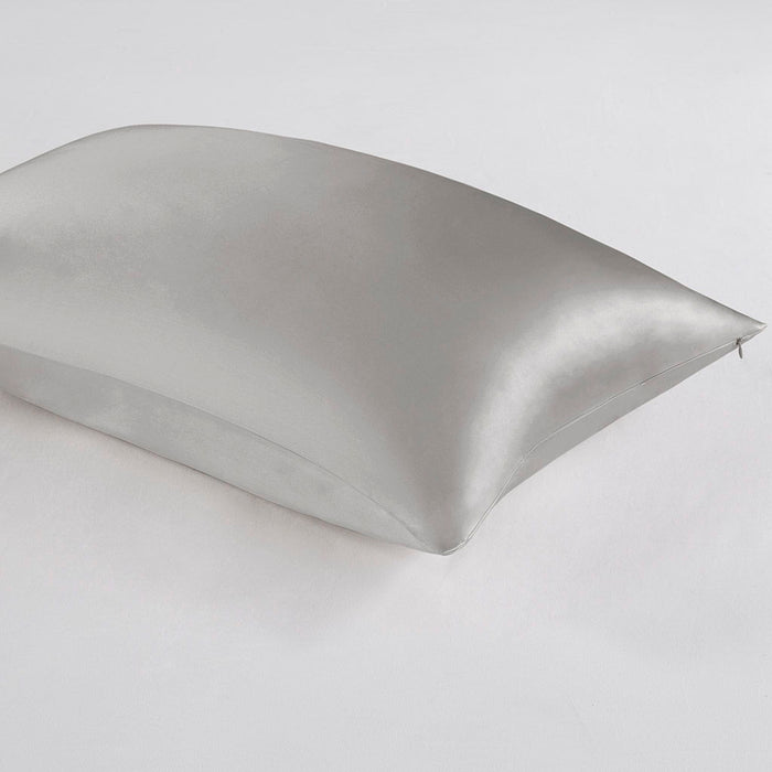 Silk - Queen Single Pillowcase - Gray - Simple Home Plus