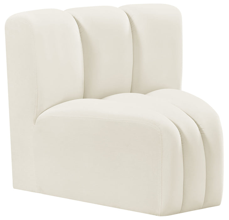 Arc - Velvet Curved Corner Chair - Simple Home Plus