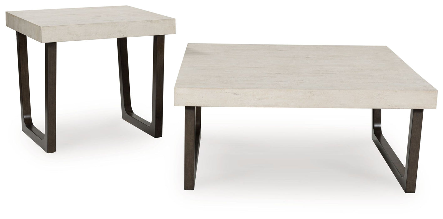 Westenfort - Espresso / Gray - Occasional Table Set (Set of 2) - Simple Home Plus