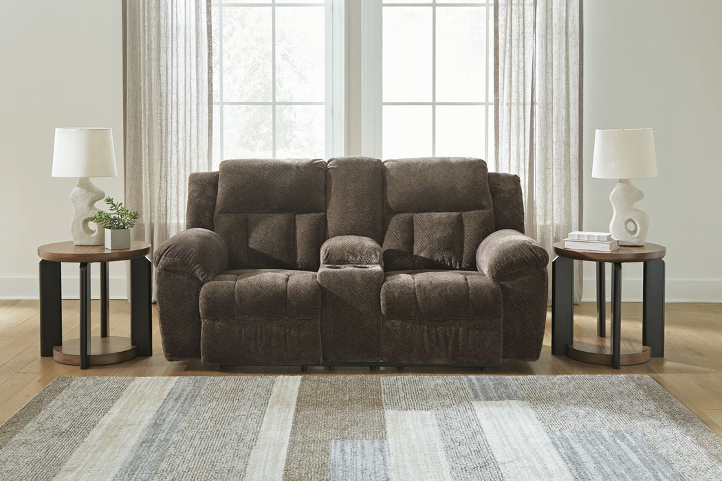Frohn - Dbl Reclining Loveseat With Console - Simple Home Plus