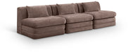 Stellar - 3 Piece 114" Upholstered Modular Armless Sofa - Simple Home Plus