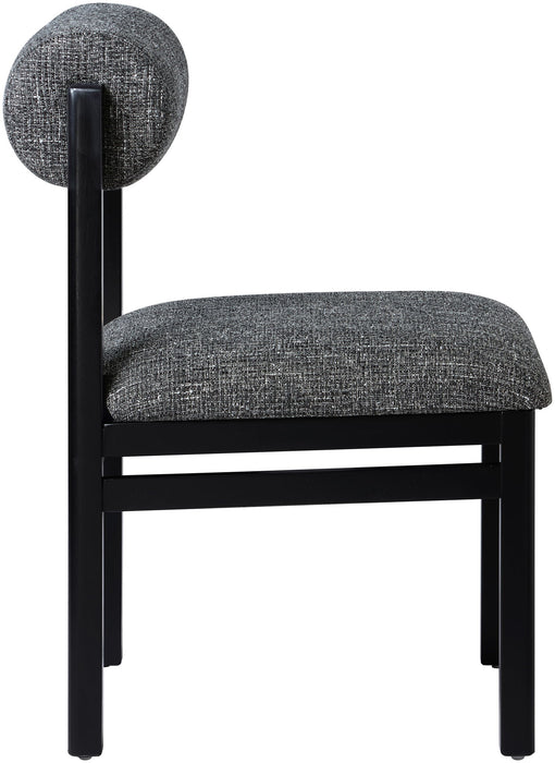 Roundhill - Fabric Dining Chair (Set of 2) - Black Frame - Simple Home Plus