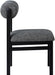 Roundhill - Fabric Dining Chair (Set of 2) - Black Frame - Simple Home Plus