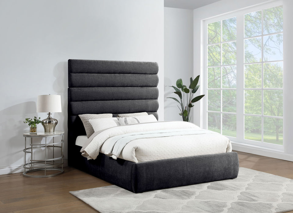 Adam - Chenille Fabric Bed With 70.5" Headboard - Simple Home Plus