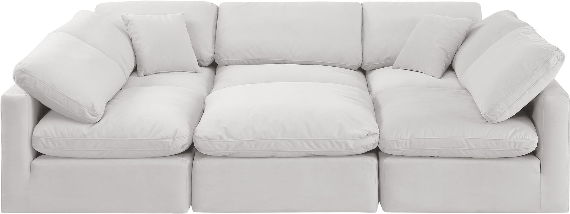 Indulge - Velvet 6 Piece Modular Sectional - Simple Home Plus