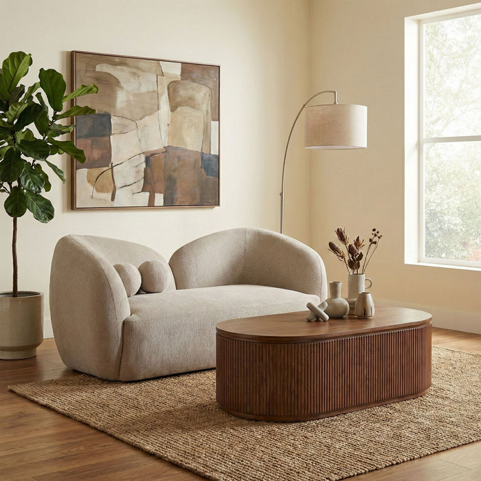 Elowen - Fabric Upholstered Loveseat - Simple Home Plus
